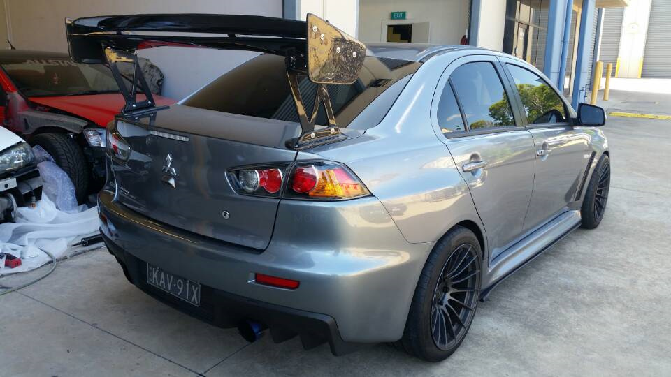 2008-2017 Mitsubishi Lancer Evolution EVO X VOLTEX Type9 Style Rear Spoiler