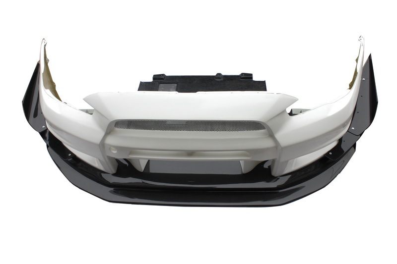 2008-2017 Mitsubishi Lancer Evolution X VARIS Wide Body Version Style Front Lip With Diffuser （9 Pcs）
