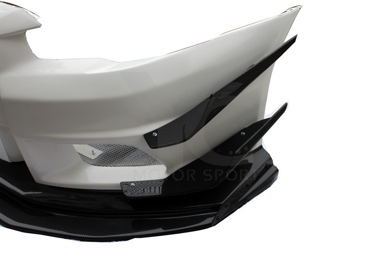 2008-2017 Mitsubishi Lancer Evolution X VARIS Wide Body Version Style Front Lip With Diffuser （9 Pcs）