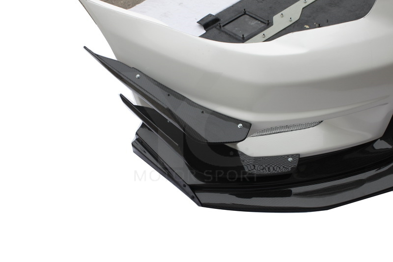 2008-2017 Mitsubishi Lancer Evolution X VARIS Wide Body Version Style Front Lip With Diffuser （9 Pcs）