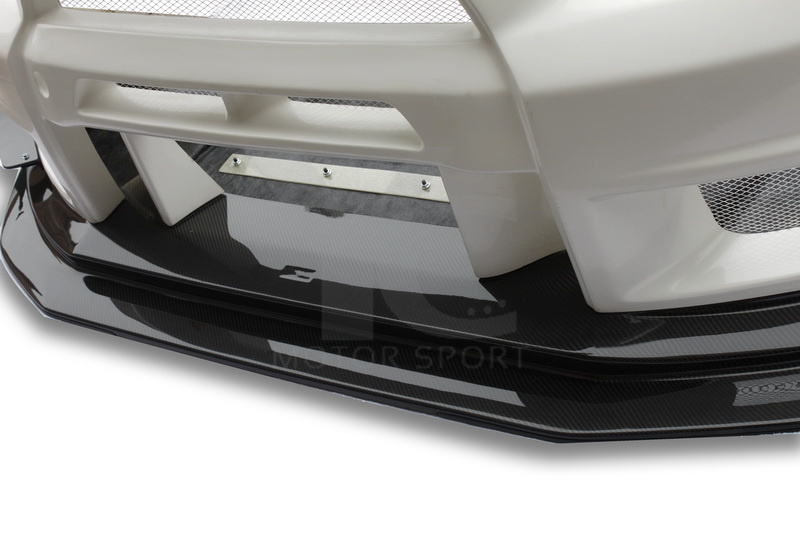 2008-2017 Mitsubishi Lancer Evolution X VARIS Wide Body Version Style Front Lip With Diffuser （9 Pcs）