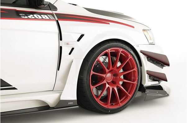 2008-2017 Mitsubishi Lancer Evolution X VARIS Wide Body Version Style +35mm Front Fender