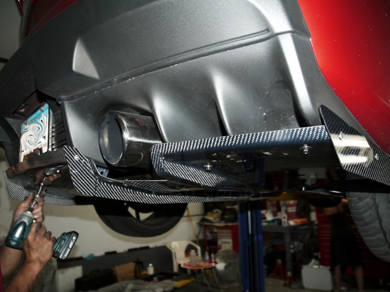 2008-2017 Mitsubishi Lancer Evolution X VARIS Collaboration AREO Style Rear Diffuser w/ Side Fins