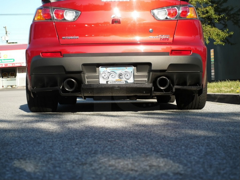 2008-2017 Mitsubishi Lancer Evolution X VARIS Collaboration AREO Style Rear Diffuser w/ Side Fins