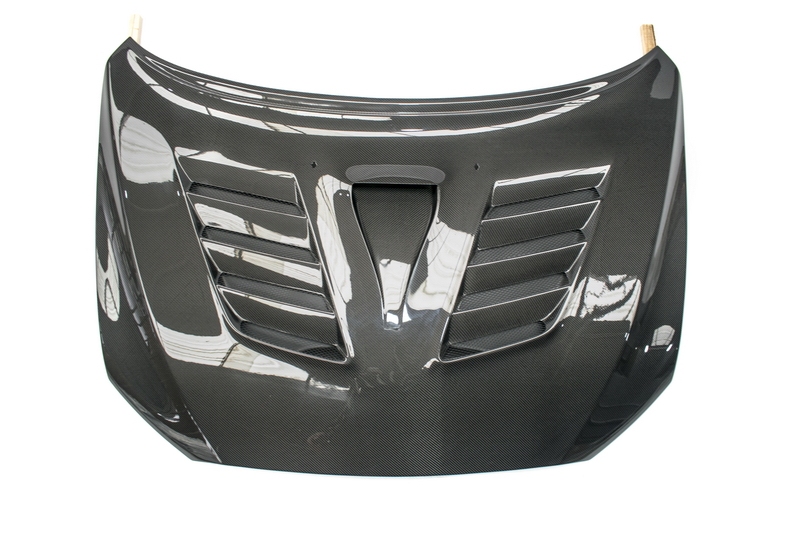 evo x carbon fiber hood