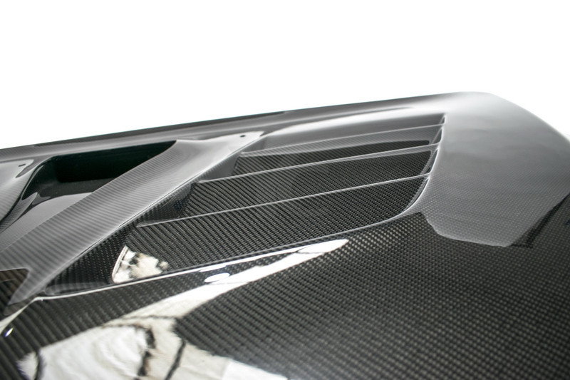 evo x carbon fiber hood