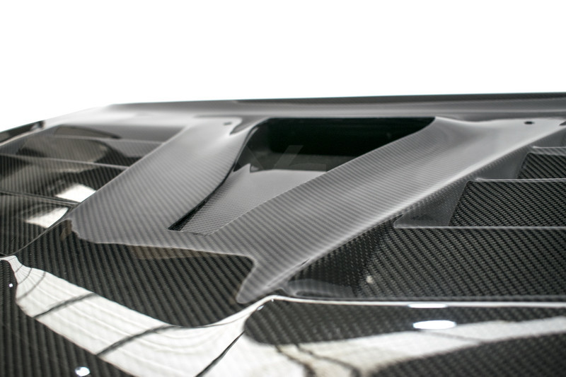evo x carbon fiber hood