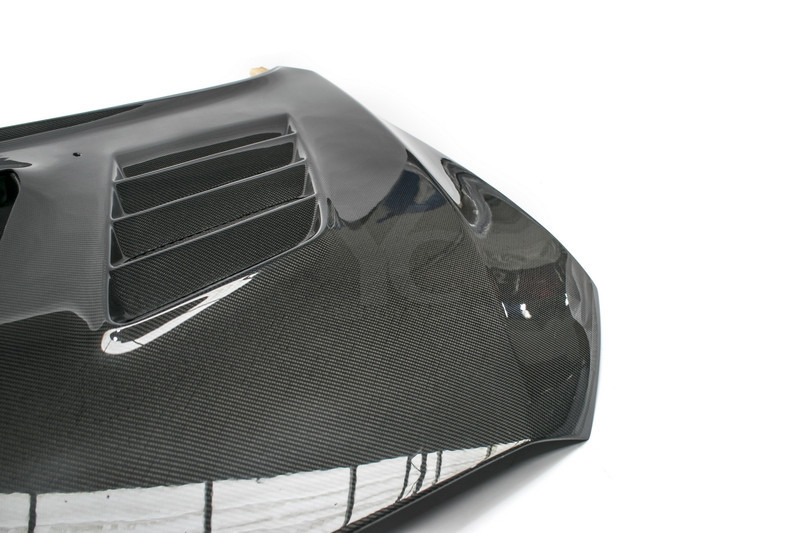 evo x carbon fiber hood