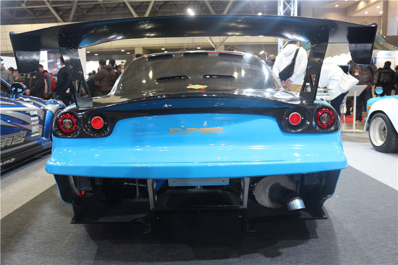 Mazda RX7 FD3S Carbon Fiber Rear Lamp Cover RE AM V2 Style Rear Lamp Cover w/ LED Lamp For 1992-2002 Mazda RX7 FD3S