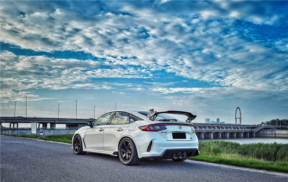 Mod*ul Option Style Dry Carbon Fiber Rear Wing Blade For 2022-2025 Honda Civic FL5 Type-R