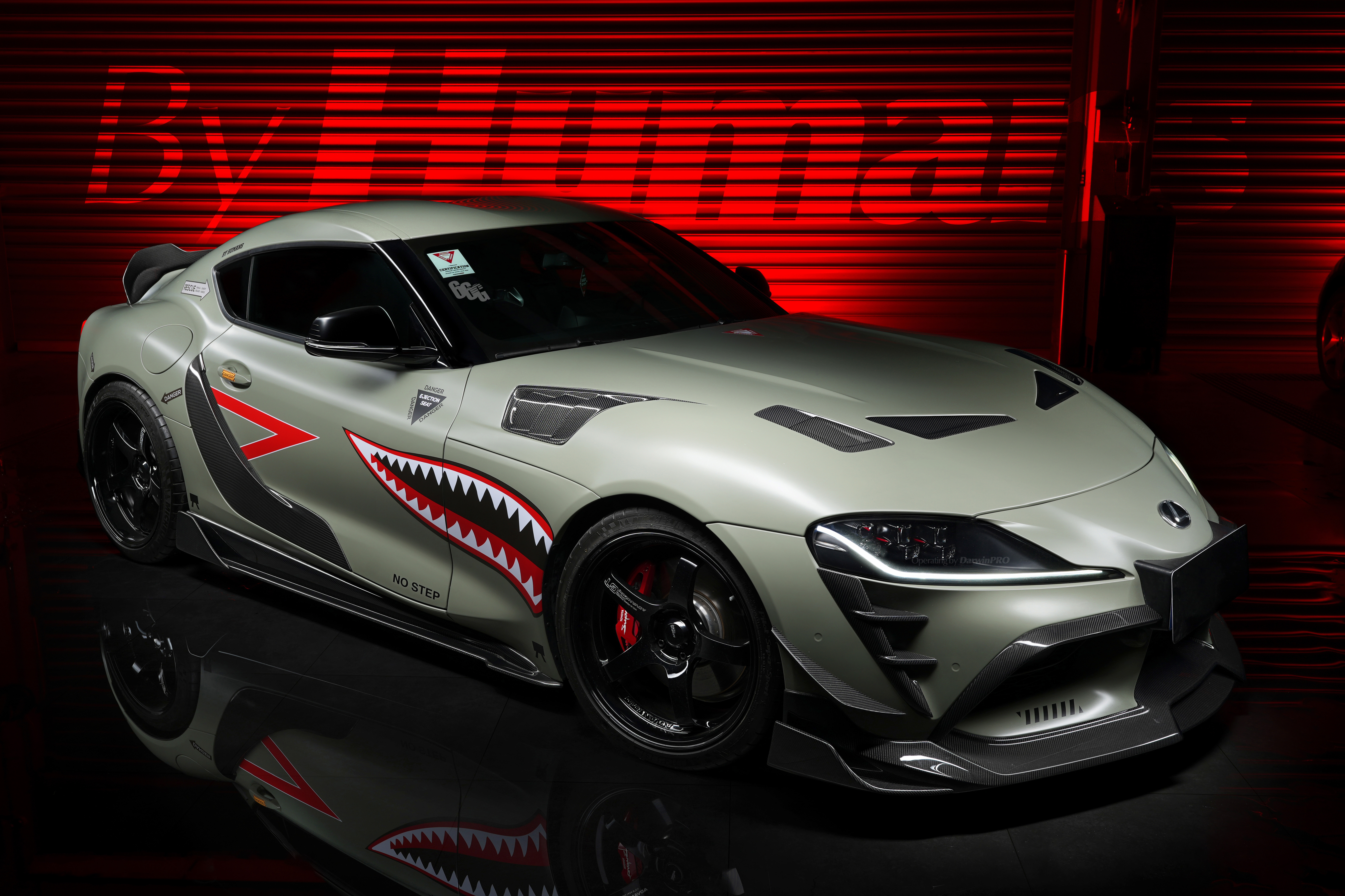 Carbon Fiber BK Style Hood For 2019-2025 Toyota GR Supra MK V A90 A91 Bonnet Engine Cover