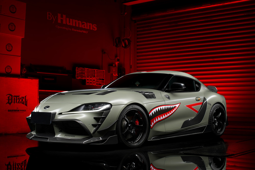 Carbon Fiber BK Style Front Lip Body Kit For 2019-2025 Toyota GR Supra MK V A90 A91 Front Lip