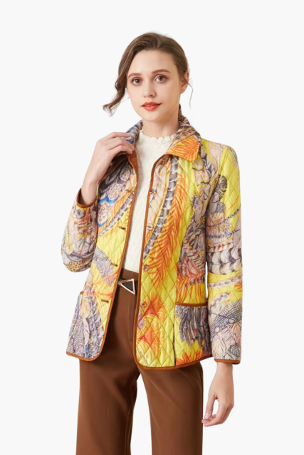 Diamond Quilted Polyester Jacket – Custom Printed Jackets