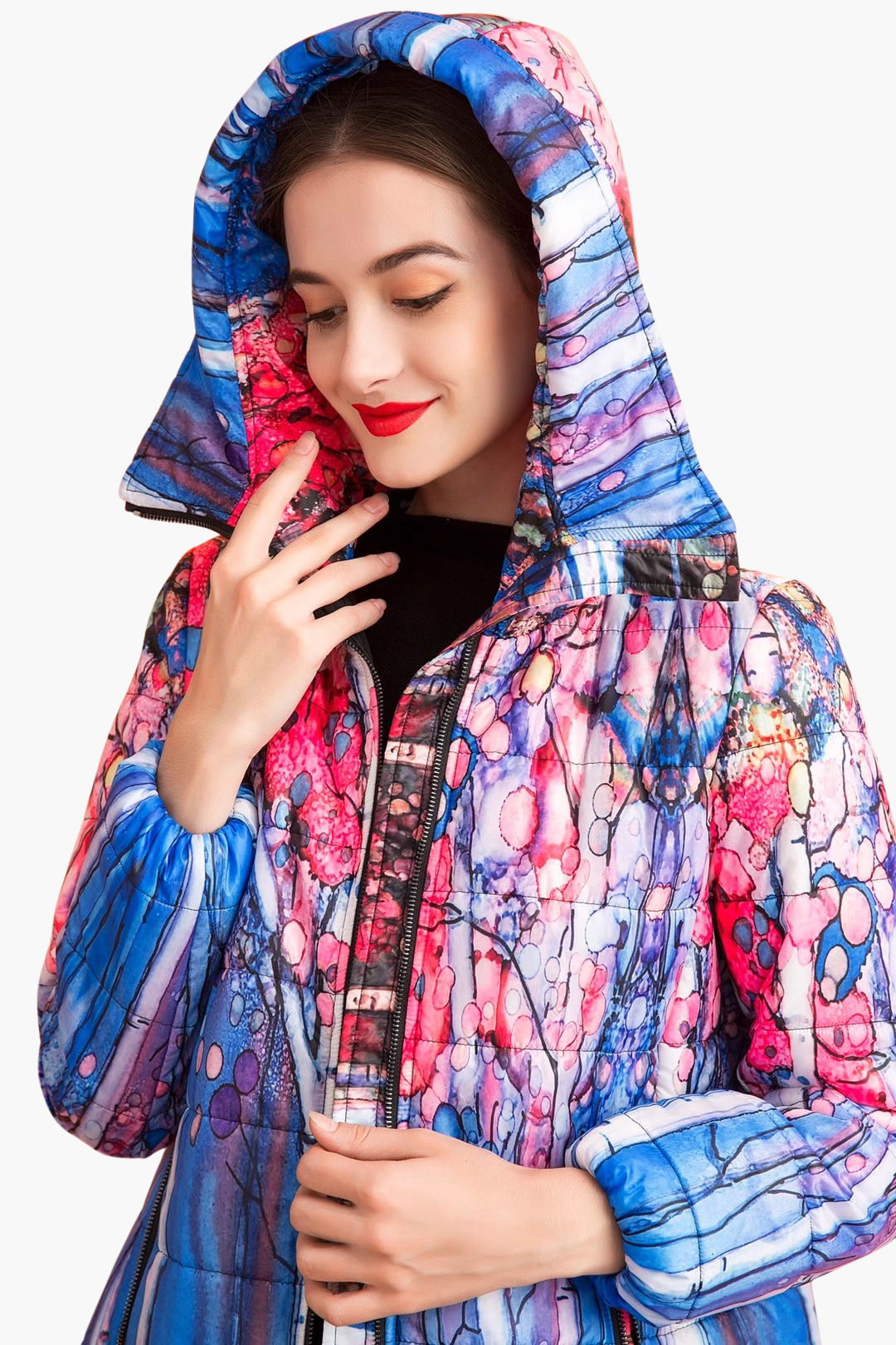 Women’s Custom Printed Padded Jacket - LAN-APPAREL
