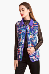 Women’s Reversible Custom Printed Padded Vest Quilted Sleeveless Outerwear - LAN-APPAREL