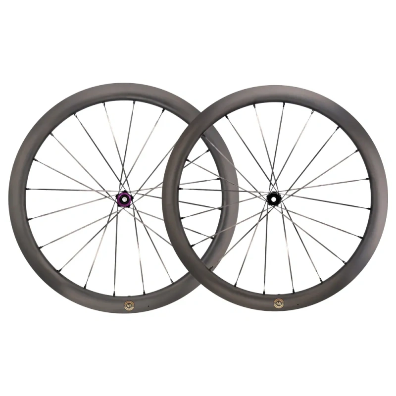 KVC45 Carbon Spoke 700C Road Disc Wheelset 20H/20H