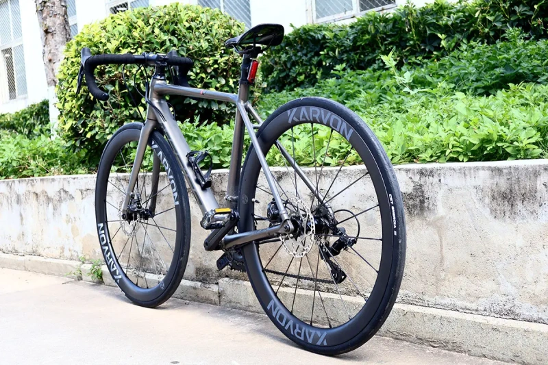 Mixed 40mm front 50mm rear KVS40/50 Aplina Steel Spoke Road Disc Wheelset