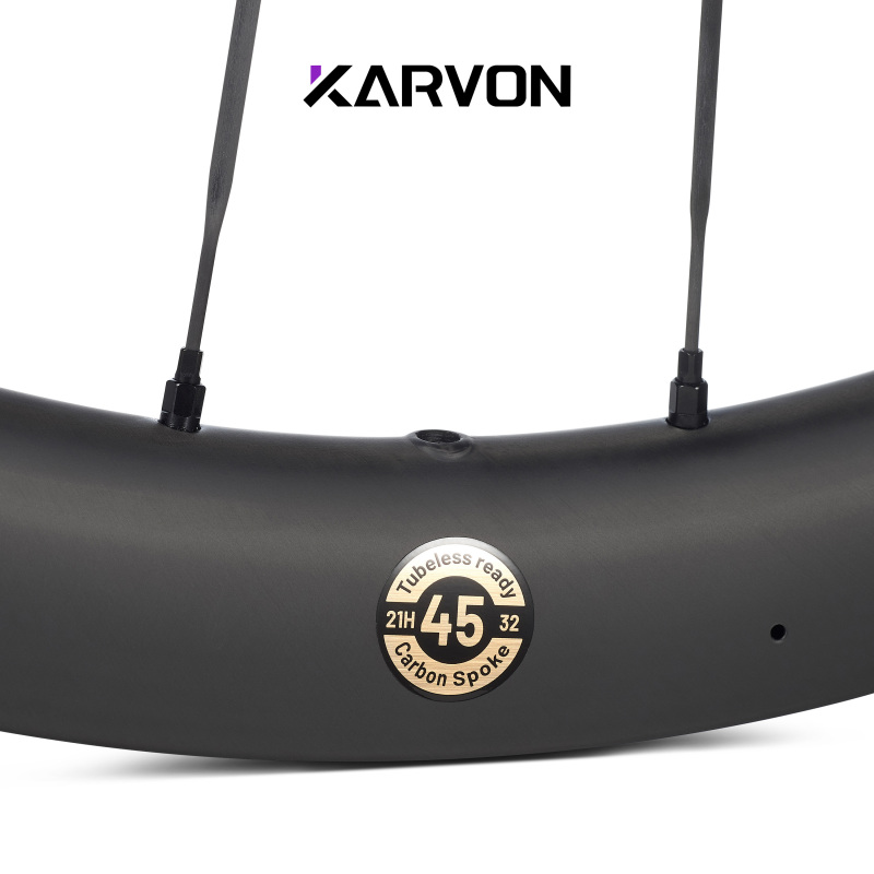 KVG45 Carbon Spoke 700C Gravel Disc Wheelset 20H/20H