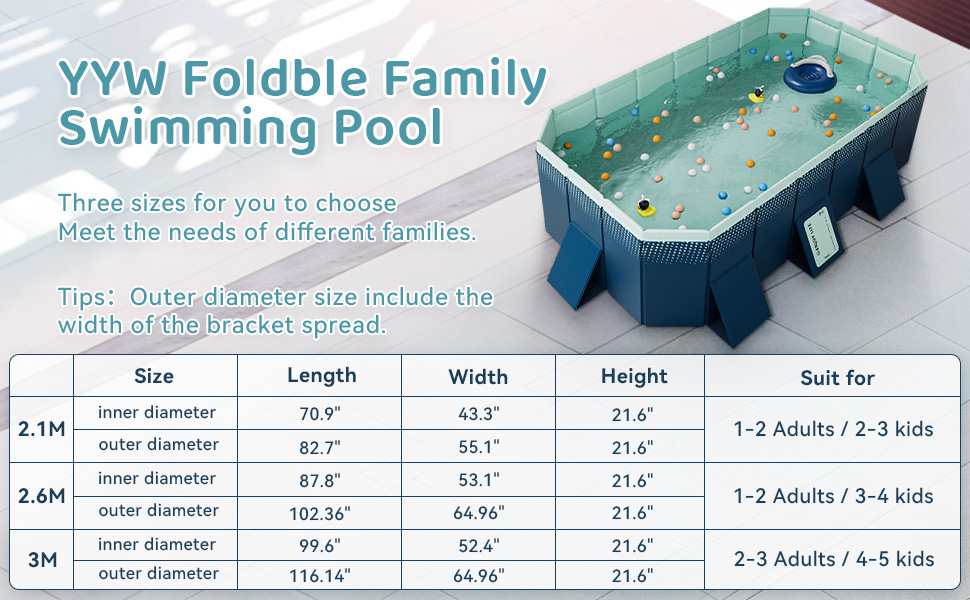 Foldable Exercise Pool Wholesale Foldable Family Swimming Pool | AfterSea Portable Pool