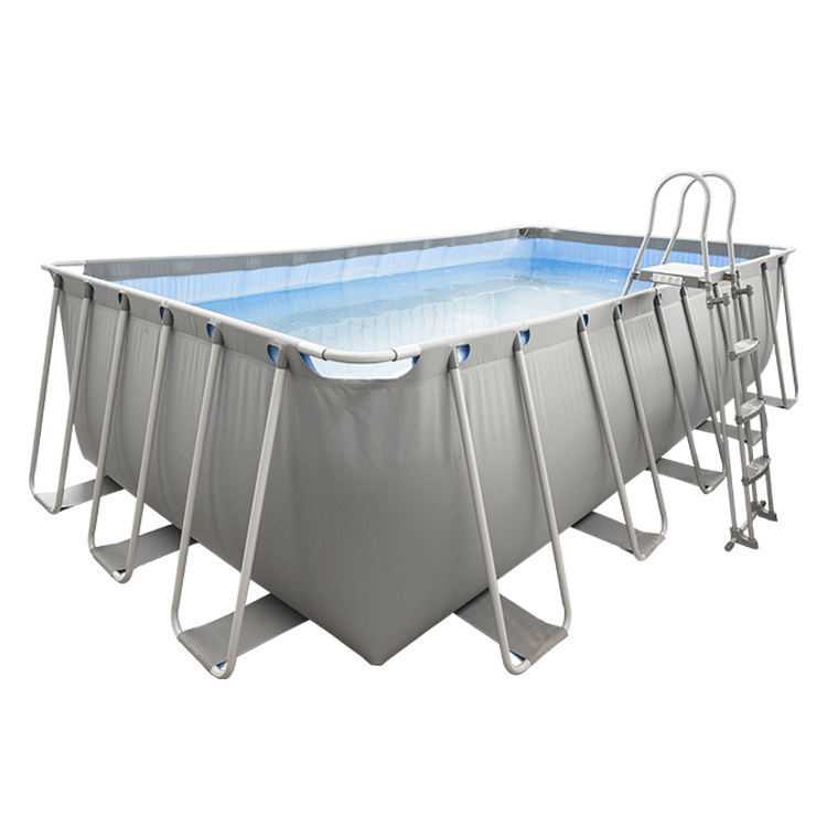 Customizable Rectangle Metal Frame Above Ground Swimming Pool for Water Parks,Aftersea