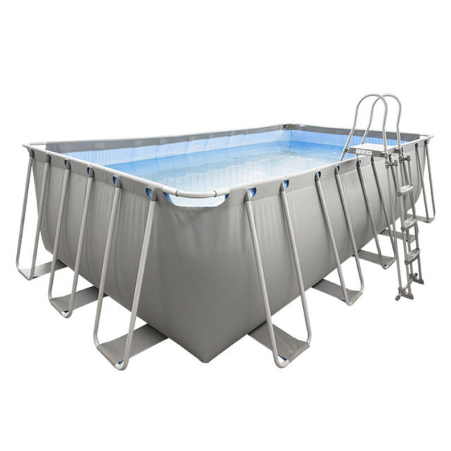 Customizable Rectangle Metal Frame Above Ground Swimming Pool for Water Parks,Aftersea