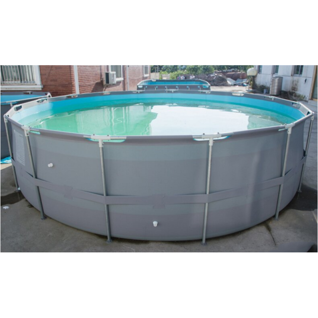 Summer Metal Frame Above Ground Swimming Pool Round for Family Backyard Recreation,Aftersea