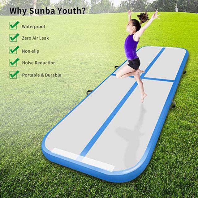 Portable DWF Air Track Gymnastics Mat Waterproof Inflatable Airtrack for Yoga Gym Training Equipment,Aftersea