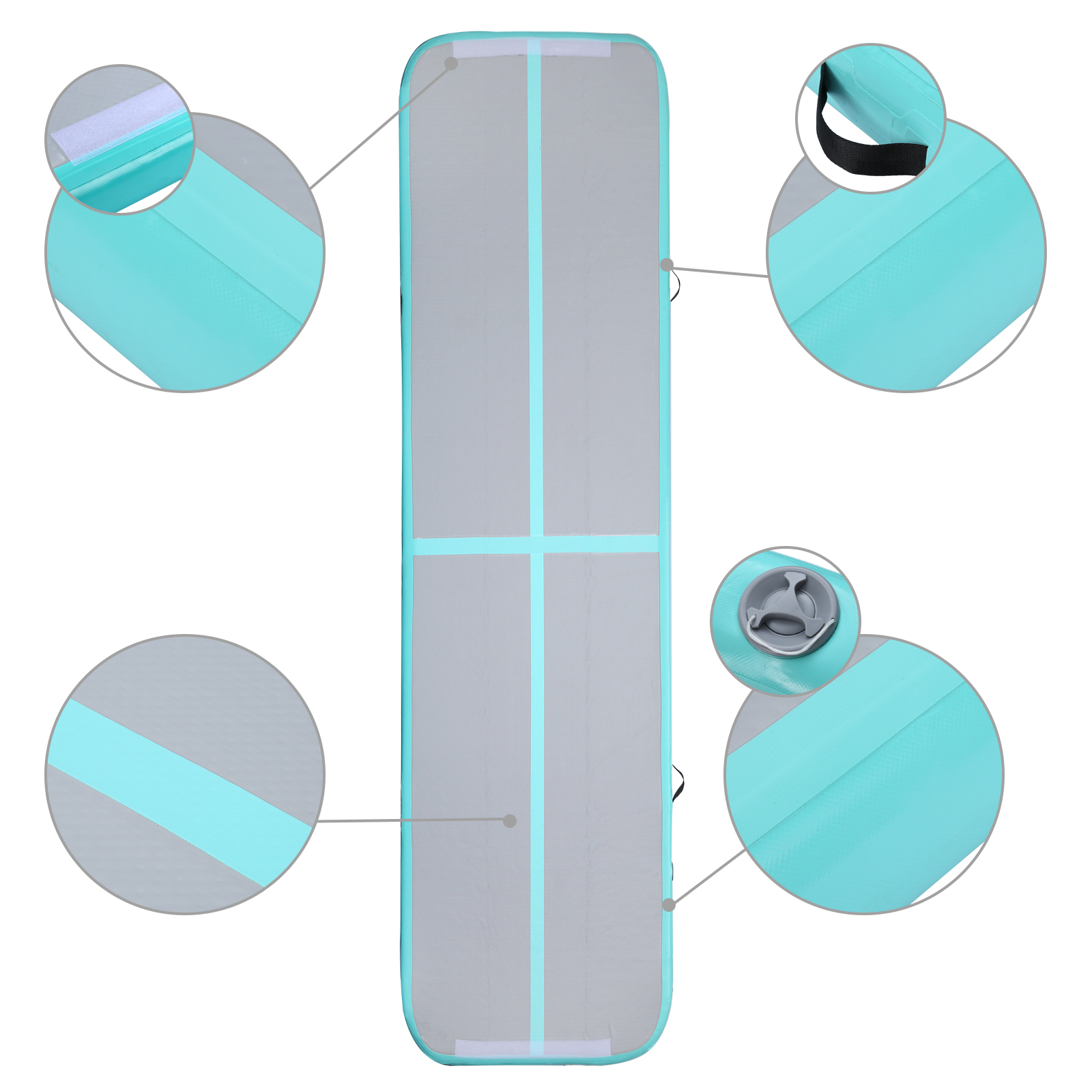 Customized DWF Inflatable Gymnastics Mattress for Yoga and Gym Training Premium Fitness Mats,Aftersea