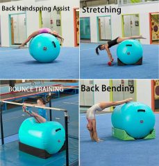 Portable Gymnastics Air Barrel Trainer for Kids Waterproof Tumbling Roller Back Handspring Custom Logo for Fitness,Aftersea