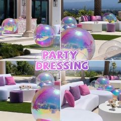 Double-Layer PVC Inflatable Mirror Ball for Decorative Outdoor and Indoor Use,Aftersea
