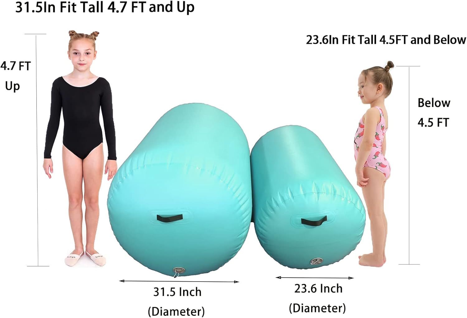 Portable Gymnastics Air Barrel Trainer for Kids Waterproof Tumbling Roller Back Handspring Custom Logo for Fitness,Aftersea