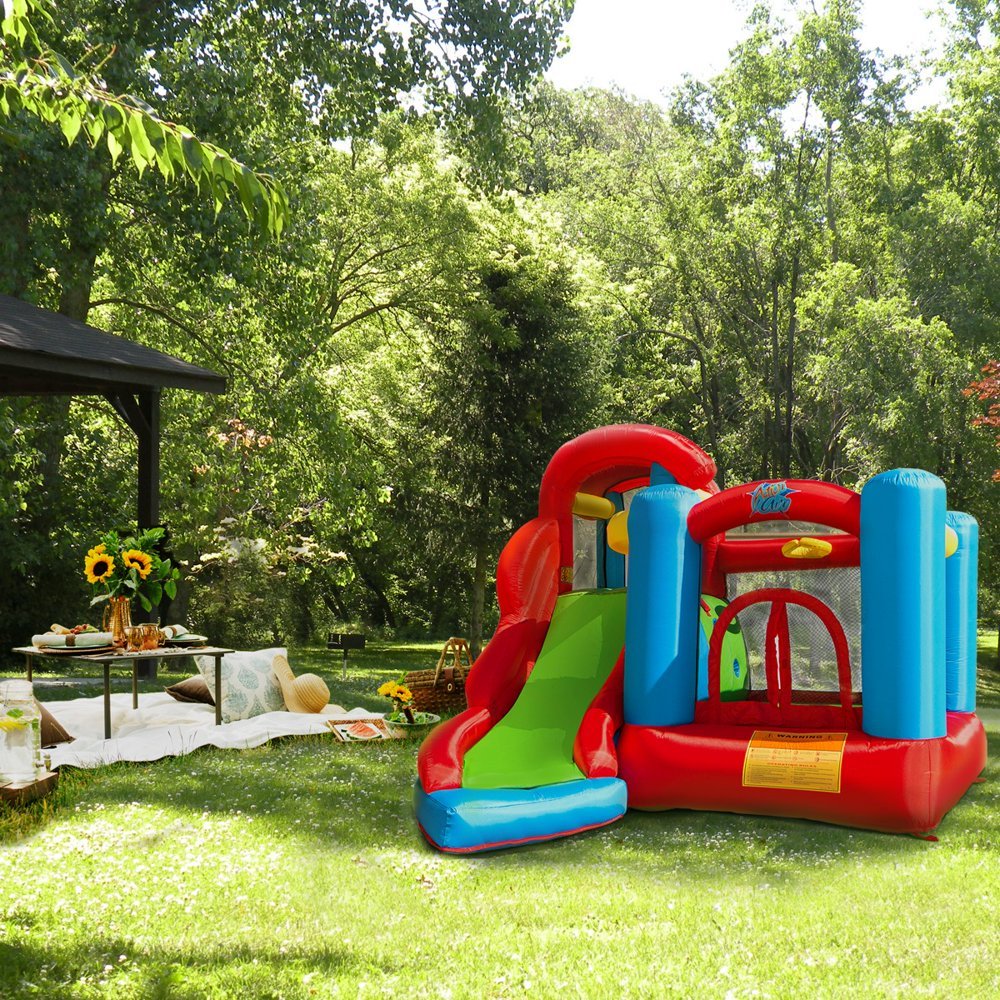 Indoor Outdoor Inflatable Bounce House and Jumping Castle with Slide Combo,Aftersea