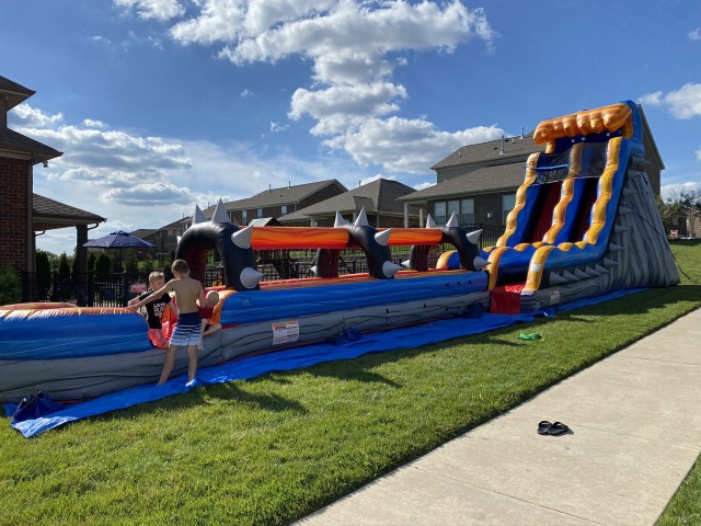 Indoor Outdoor Inflatable Bounce House and Jumping Castle with Slide Combo,Aftersea