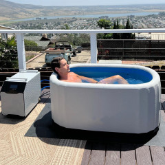 DWF Portable Inflatable Ice Bath Tub for Muscle Recovery Cold Therapy for Athletes and Home Use,Aftersea
