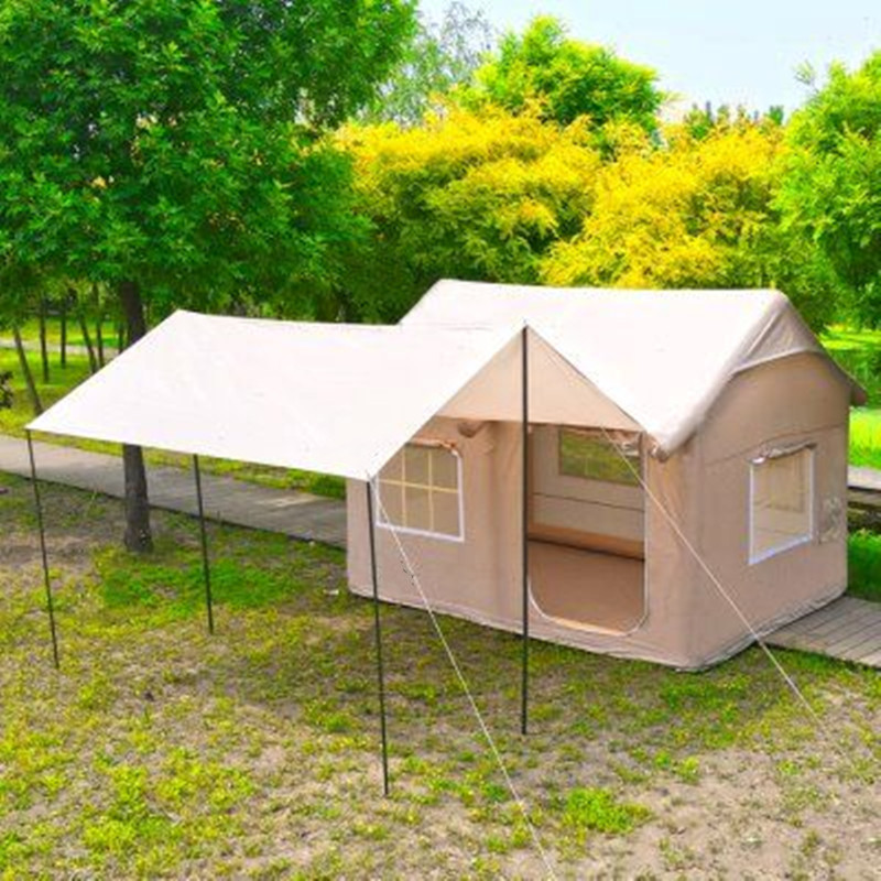 Inflatable Oxford Cloth Family Tent for Outdoor Wild Camping House for 2-8 People,Aftersea