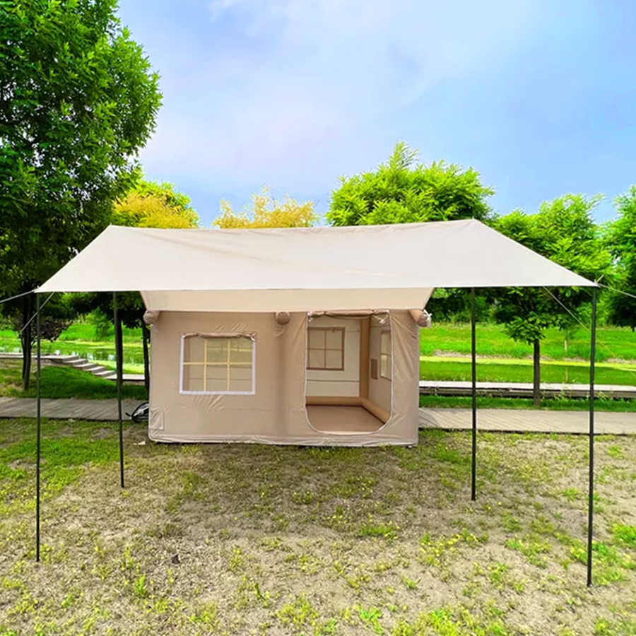 Inflatable Oxford Cloth Family Tent for Outdoor Wild Camping House for 2-8 People,Aftersea