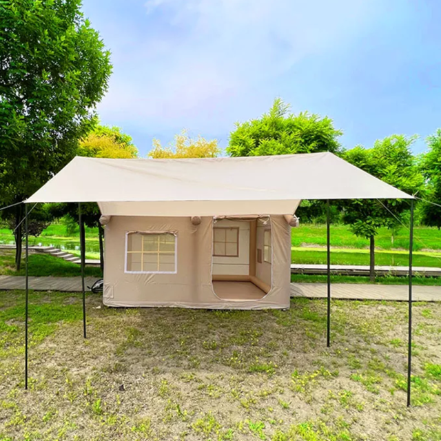 Inflatable Oxford Cloth Family Tent for Outdoor Wild Camping House for 2-8 People,Aftersea