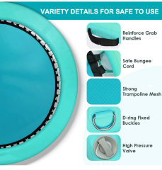 Round Portable Inflatable Water Hammock Floating Dock Platform for Water Amusement Facilities,Aftersea