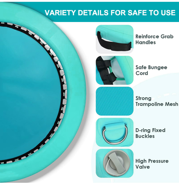 Round Portable Inflatable Water Hammock Floating Dock Platform for Water Amusement Facilities,Aftersea