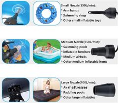 Portable 130W High-Efficiency Electric Air Pump for Inflatables and Inflate Devices,Aftersea