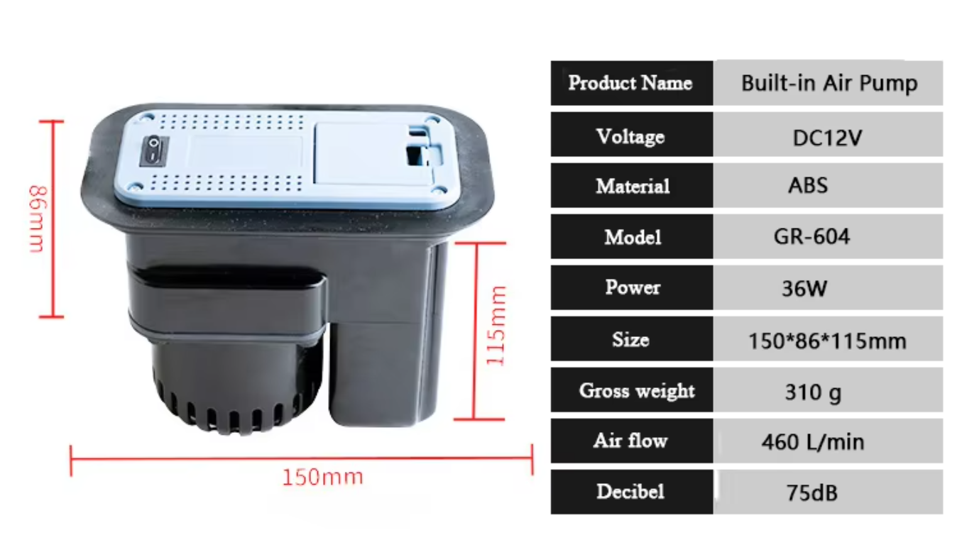 Built-in air Pump