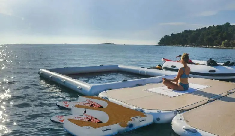 Commercial-Grade Inflatable Docks and Lounger for Jetski & Yacht Fleets Motor Boat Station,Aftersea