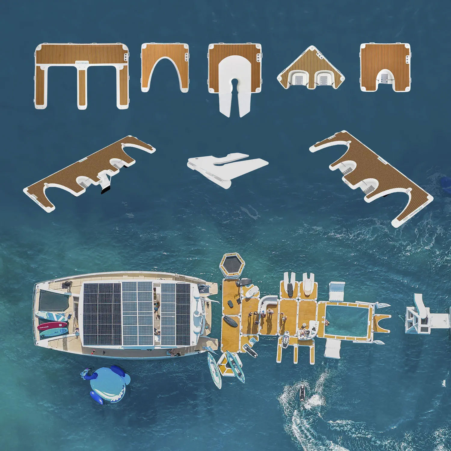 Commercial-Grade Inflatable Docks and Lounger for Jetski & Yacht Fleets Motor Boat Station,Aftersea