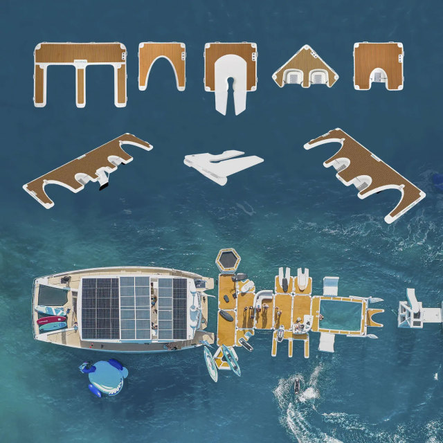 Commercial-Grade Inflatable Docks and Lounger for Jetski & Yacht Fleets Motor Boat Station,Aftersea