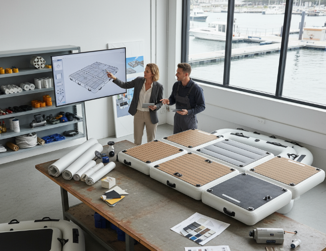 OEM Inflatable Docks Build Your Brand with a Factory Partner OEM Inflatable Docks Build Your Brand with a Factory Partner