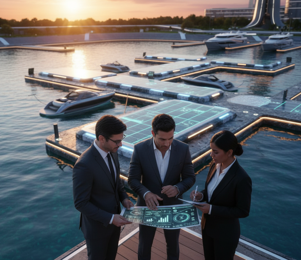 Commercial buyers evaluating large inflatable dock solutions