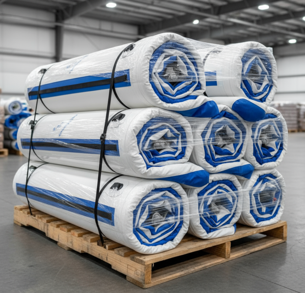 Bulk shipment of 10x10 inflatable docks for B2B buyers