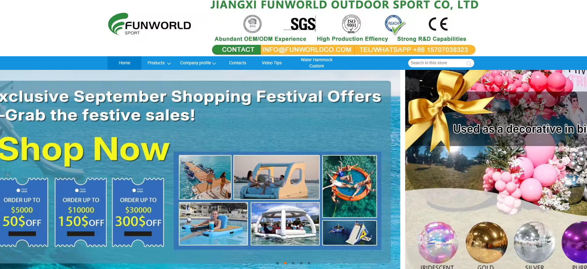 Jiangxi Funworld Outdoor Sport Co., Ltd.