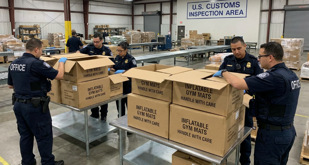 U.S. import compliance review for inflatable gymnastics mats