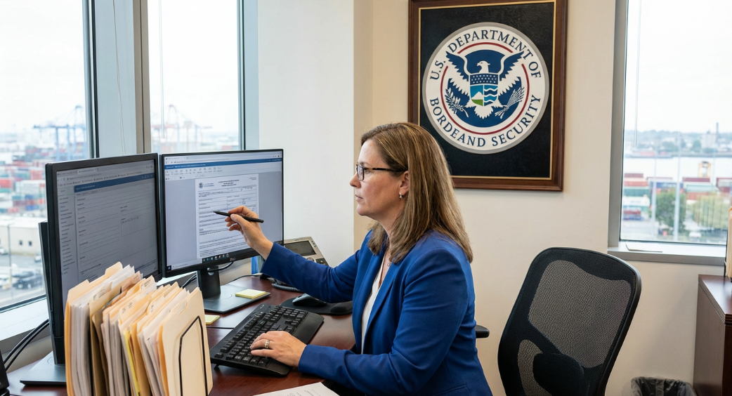 customs broker managing import clearance